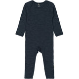 Mikk-Line Melange Blue Nights Merino Wool Ls Suit