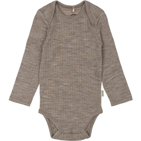 Mikk-Line Melange Denver Merino Wool Ls Body