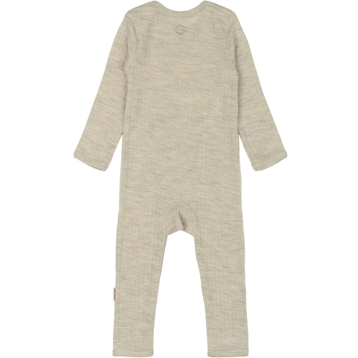 Mikk-Line Melange Offwhite Merino Wool Ls Suit