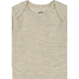 Mikk-Line Melange Offwhite Merino Wool Ls Suit