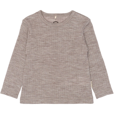 Mikk-Line Melange Denver Merino Wool Ls Top