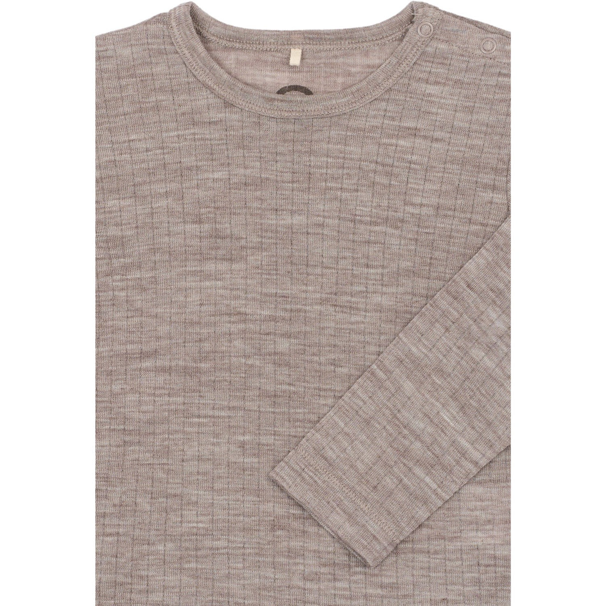 Mikk-Line Melange Denver Merino Wool Ls Top