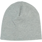Mikk-Line Light Grey Melange Cotton Hat - Solid