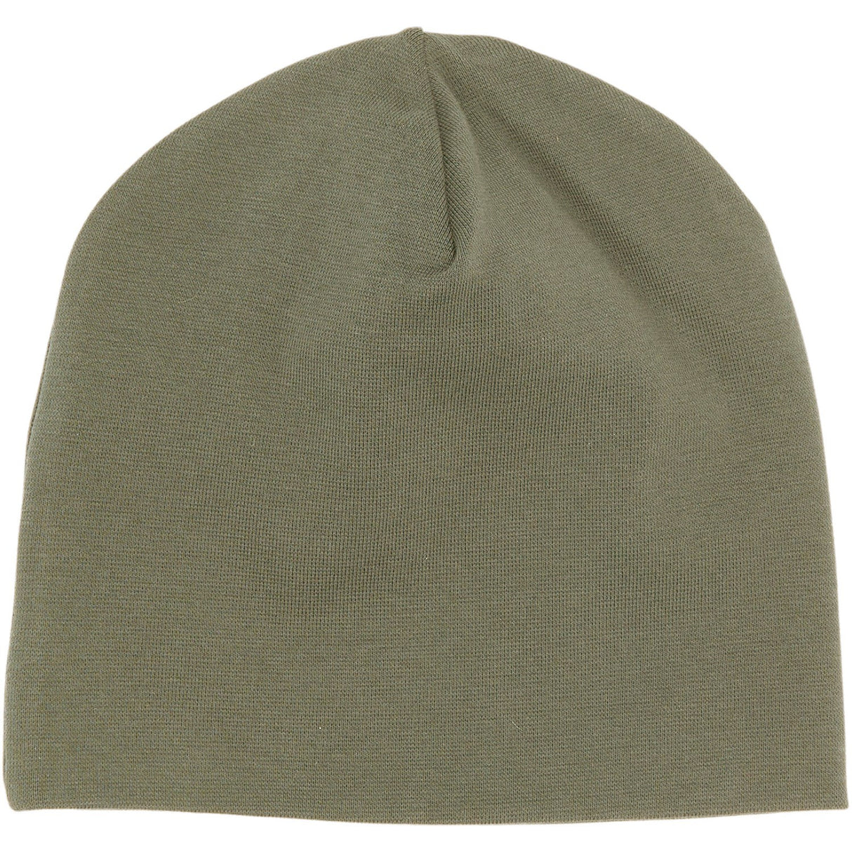 Mikk-Line Dusty Olive Cotton Hat - Solid