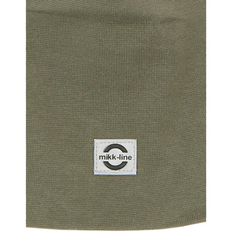 Mikk-Line Dusty Olive Cotton Hat - Solid