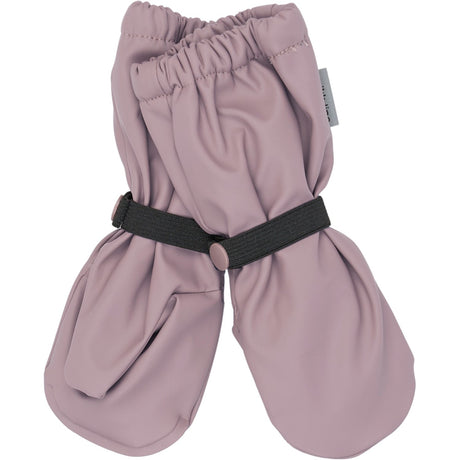 Mikk-Line Twilight Mauve Pu Rain Mittens W. Fleece