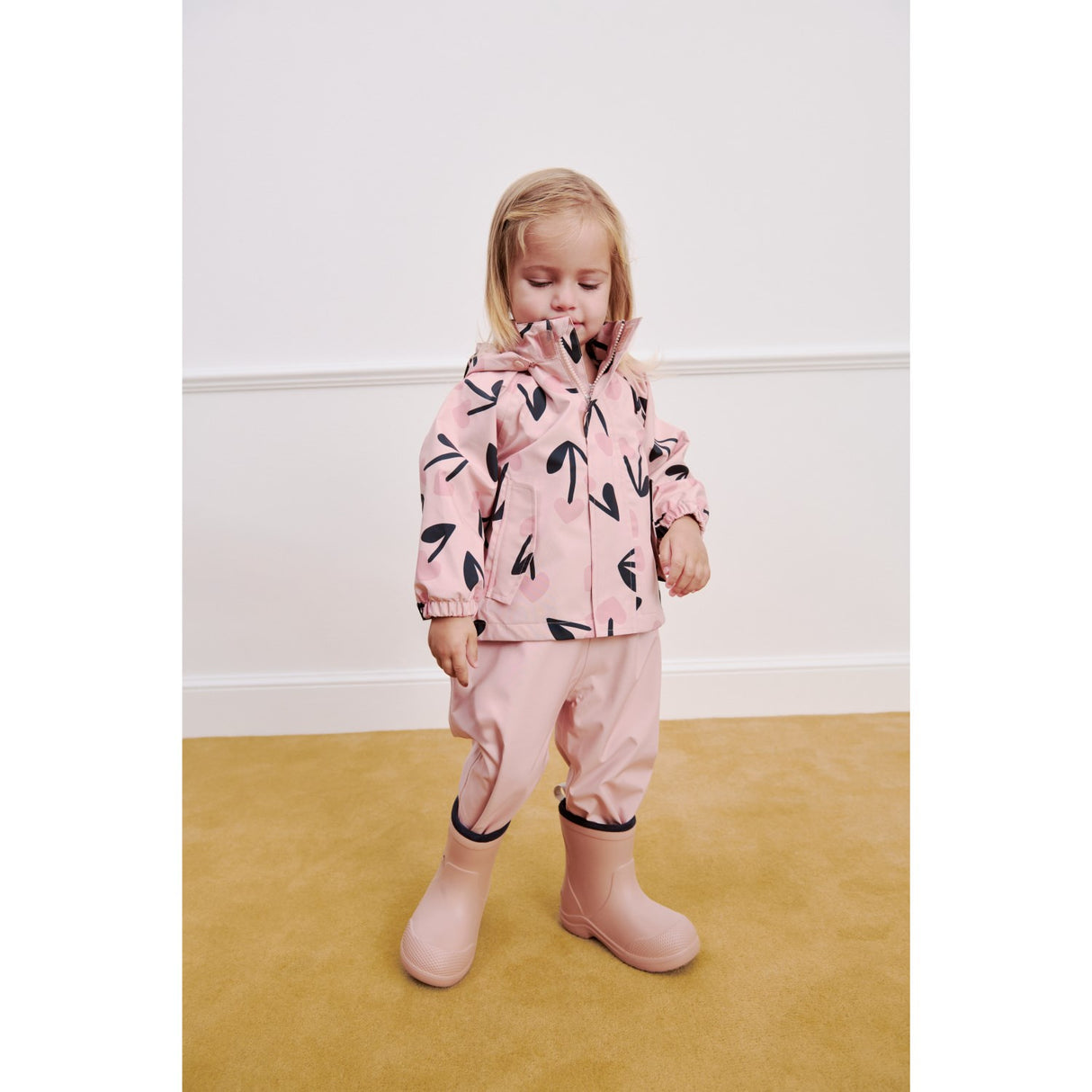 LIEWOOD Mega Cherry Heart/ Rosey Mix Manu Rainwear Set