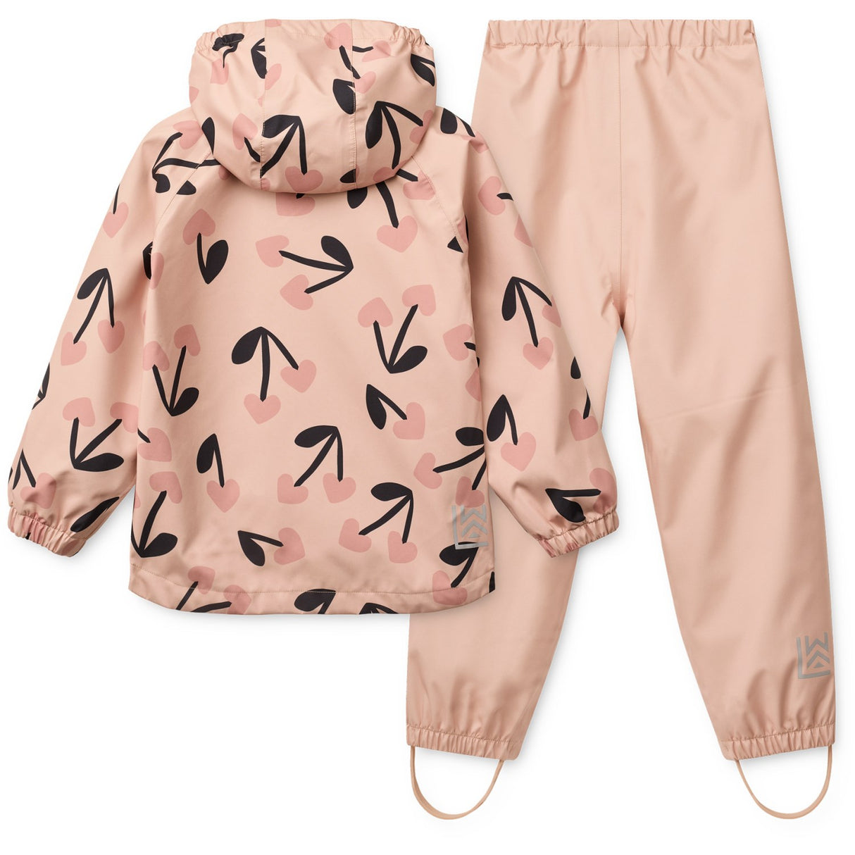 LIEWOOD Mega Cherry Heart/ Rosey Mix Pedia Rainwear Set