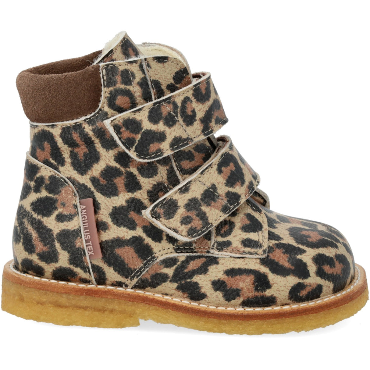 Angulus Beige Leo/Taupe Beginner TEX Boot with Velcro Closure