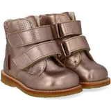 Angulus Rose Copper/Rose Glitter Tex-Støvle With Glitter Og Velcro Closure