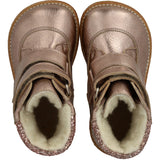 Angulus Rose Copper/Rose Glitter Tex-Støvle With Glitter Og Velcro
