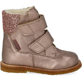 Angulus Rose Copper/Rose Glitter Tex-Støvle With Glitter Og Velcro