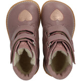 Angulus Faded Rose/Rose Copper/Faded Rose Tex-Støvle With Funklende Glitterhjerter