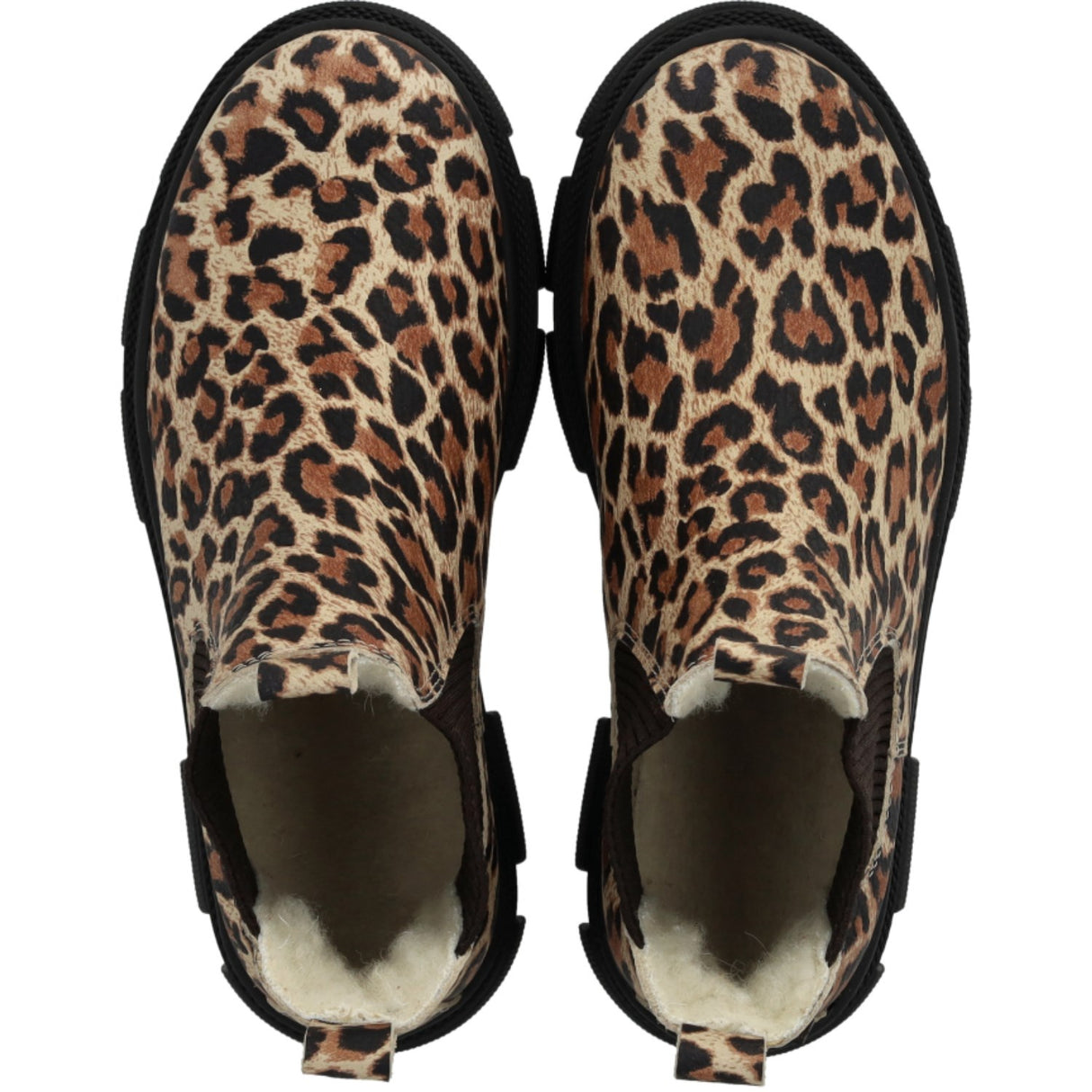 Angulus Beige Leo/Dark Brown Elastic Chunky Tex Chelsea Boot