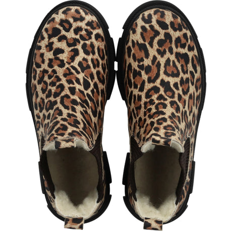 Angulus Beige Leo/Dark Brown Elastic Chunky Tex Chelsea Boot