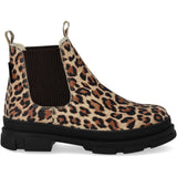 Angulus Beige Leo/Dark Brown Elastic Chunky Tex Chelsea Boot