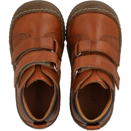 Angulus Cognac/Dark Brown Velcro Boot With Forstærket Tå