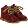 Angulus Cranberry Klassisk Snøresko With Brogue Detaljer