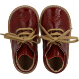 Angulus Cranberry Klassisk Snøresko With Brogue Detaljer