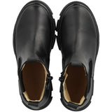 Angulus Black/Black Støvlet With Elastik Og Zipper