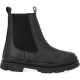 Angulus Black/Black Støvlet With Elastik Og Zipper