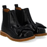 Angulus Black/Black Chelsea Boot With Bow