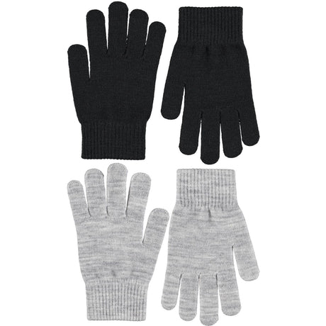 Molo Grey Melange Kiddy Wool Gloves