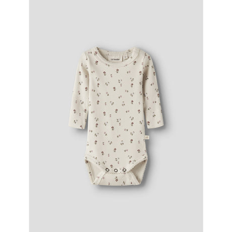 Lil'Atelier Turtledove Floral -Nbfgago Ls Slim Body Lil Noos