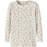 Lil'Atelier Turtledove Floral Nmfgago Ls Slim Top Lil Noos