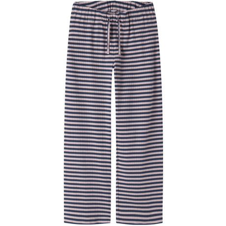 Name It Insignia Blue W. Burnished Lilac Nkfsuraja Straight Pants Noos