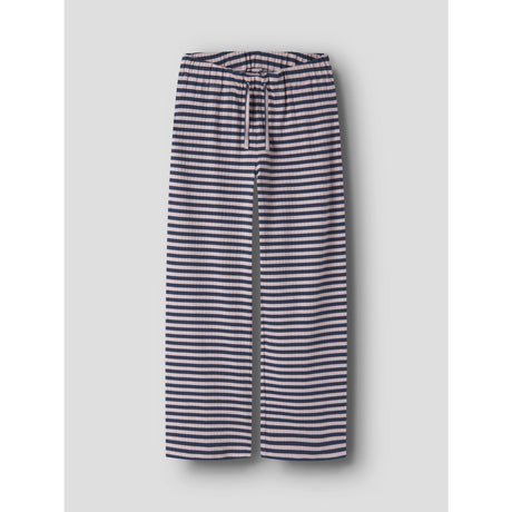 Name It Insignia Blue W. Burnished Lilac Nkfsuraja Straight Pants Noos