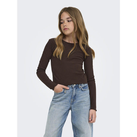 kids ONLY Coffee Bean Kognella L/S O-Neck Top Jrs Noos