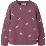 Name It Wild Ginger W. Parfait Pink Unicorns Nmfvalba Ls Sweat Unb Noos