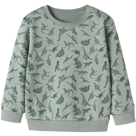Name It Green Milieu Dino Nmmvifelix Ls Nreg Sweat Unb