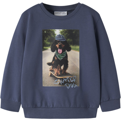 Name It Vintage Indigo Skater Dog Nmmvoto Ls Nreg Sweat Unb