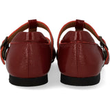Angulus Cranberry T-Bar Ballerina With Cut-Out Hjerte