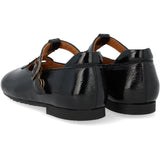 Angulus Black T-Bar Ballerina With Cut-Out Hjerte