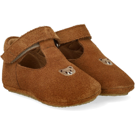 Angulus Cognac Prewalker With Bamsebroderi