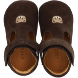 Angulus Dark Brown Prewalker With Bamsebroderi