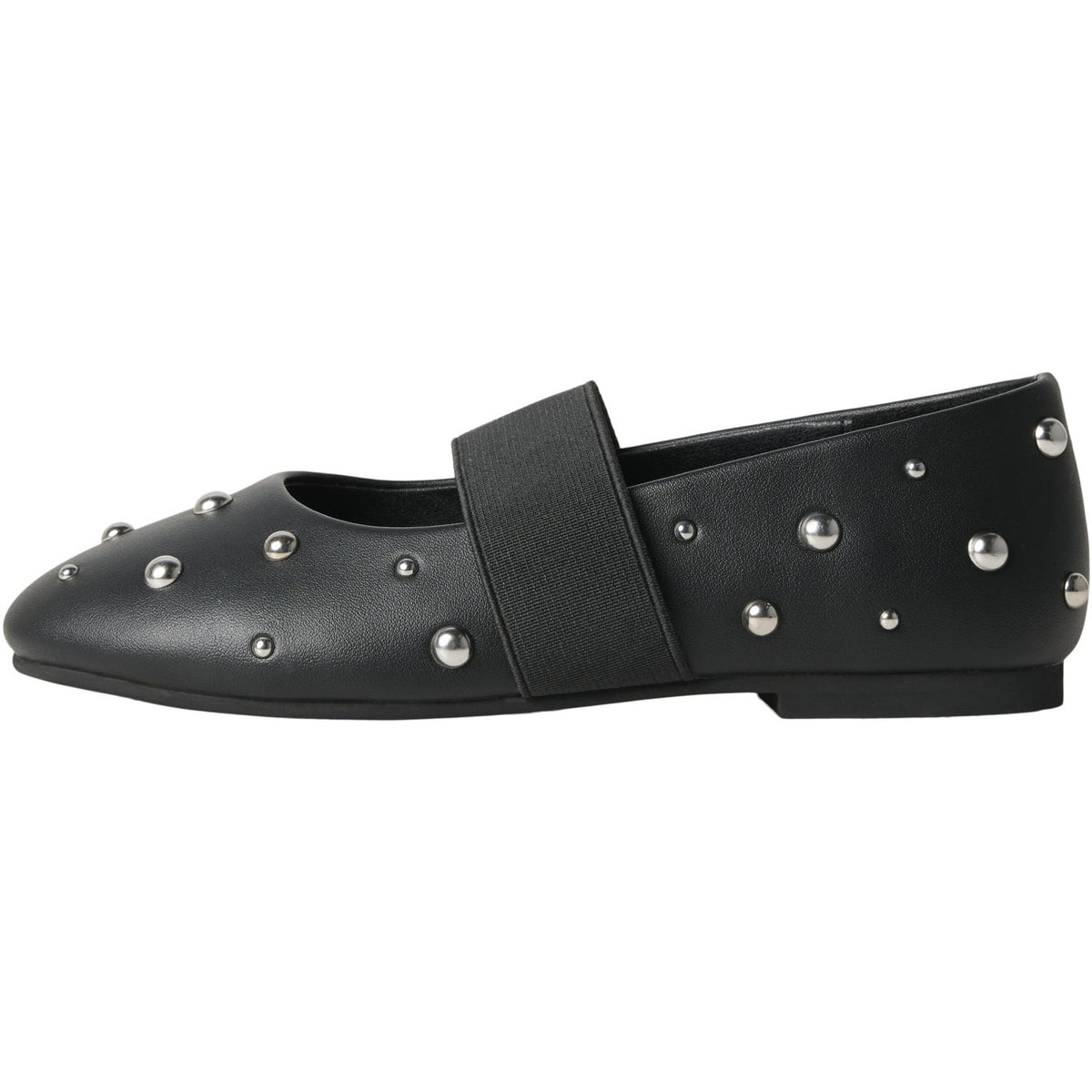 Name It Black Studs In Silver Nkfraya Ballerina