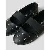 Name It Black Studs In Silver Nkfraya Ballerina