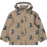 THE NEW Siblings Taupe Gray AOP Tn Tnstuwe Rainwear Set