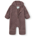 Mini A Ture Peppercorn Plum Matadel Teddyfleece Jumpsuit. Grs