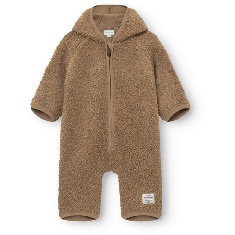 Mini A Ture Otter Brown Matadel Teddyfleece Jumpsuit. Grs