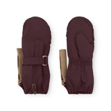 Mini A Ture Fudge Aubergine Matcesar Fleece Lined Mittens