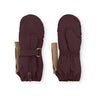 Mini A Ture Fudge Aubergine Matcesar Fleece Lined Mittens