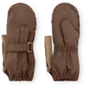 Mini A Ture Chestnut Brown Matcesar Fleece Lined Mittens