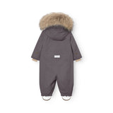 Mini A Ture Plum Kitten Matwisti Fleece Lined Snowsuit Fur. Grs