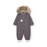 Mini A Ture Plum Kitten Matwisti Fleece Lined Snowsuit Fur. Grs