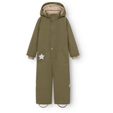 Mini A Ture Kalamata Green Matwanni Fleece Lined Snowsuit. Grs